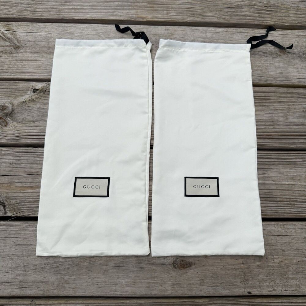 Bundle Of 2 Gucci Shoe Storage Dust Bags